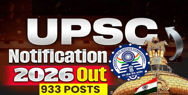 
	யுபிஎஸ்சி தேர்வுகள் 2026 அறிவிப்பு: மொத்தம் 933 காலிப்பணியிடங்கள்! - Seithipunal
