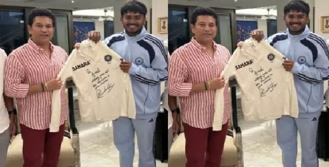 
	U19 உலகக்கோப்பை வெற்றி… சச்சினின் ஜெர்சி பரிசு: ஆயுஷ் மாத்ரேவுக்கு மறக்க முடியாத தருணம்! - வைரல் வீடியோ  - Seithipunal
