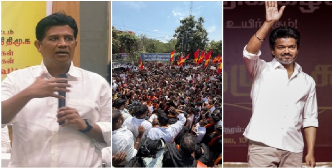 
	எல்லாம் நம்ப பசங்க!தவெக இளைஞர்களை தற்குறினு சொல்லாதீங்க..அவர்கள் சங்கிகள் கிடையாது.. திமுக எம்எல்ஏ எழிலன் பேச்சு! - Seithipunal
