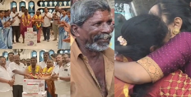 
	ஆட்டோவில் கிடந்த தங்கம்! 20 சவரன் தங்கம் நகையை ஒப்படைத்த திருவாரூர் நேர்மை ஊழியர் துரை!பரிசு மழை பொழிந்த நகைக் கடைக்காரர் - Seithipunal
