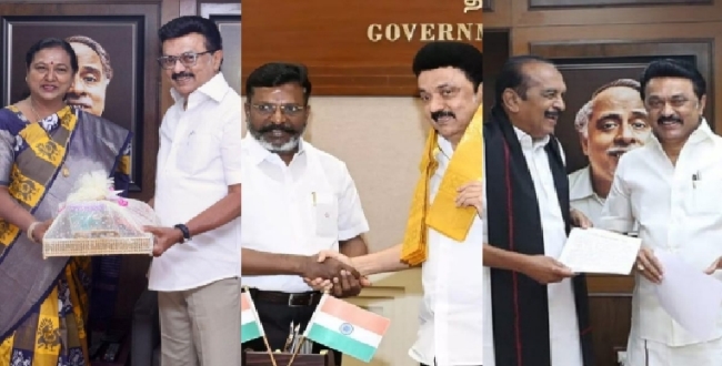 
	திமுக எடுத்த முடிவு! கூட்டணிக் கட்சிகளுக்கு 2-3 ராஜ்யசபா சீட்கள்? திமுகவின் 'மெகா பிளான்'.. யாருக்கு அதிர்ஷ்டம் தெரியுமா? - Seithipunal
