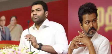 Delhi Ready to Make Vijay CM If TVK Leaves Secular Ideology Claims Aadhav Arjuna