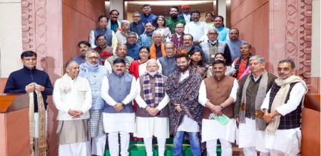 Prime Minister Modi hosted a dinner for National Janata Alliance MPs