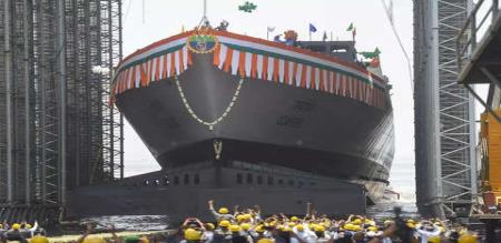 Rajnathsingh launched two indigenously built warships