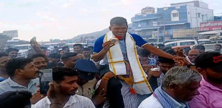 Mariappan won bronze in Para Olympics Enthusiastic welcome in hometown