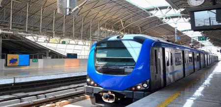 without driver metro train trail run in chennai