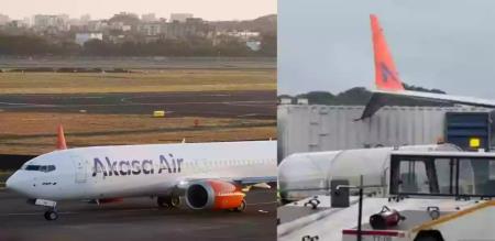 Cargo truck hits plane in Mumbai damages wing