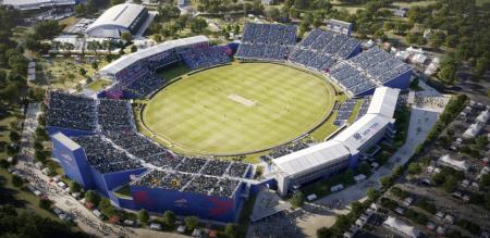 ICC t20 cricket match held in America Newyork pitch is not good 
