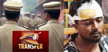 Torn eyelid 9 stitches vision affected 2 policemen who attacked youth with lathi  Arumuganeri transferred