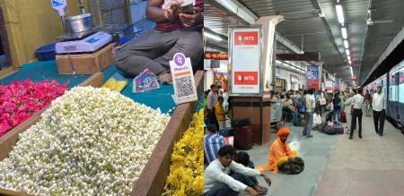 Permission for jasmine flower shops railway stations Southern Railway