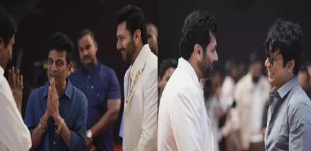 grand opening ceremony Ravi Mohan falls feet Shivaraj