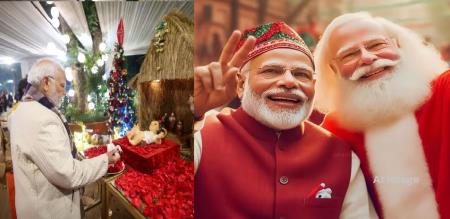 PM Modi Delhi Christmas 