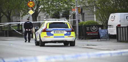 sweden gun fire 16 years boy arrested 