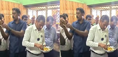 How food quality survey conducted by Vanni arasu after tasting food What demands made by people