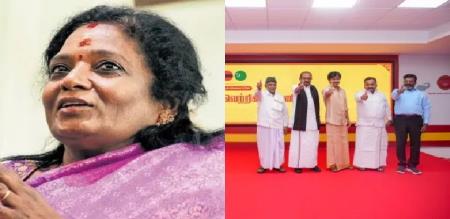 How can it be a secular alliance when the Muslim League is part of it It like having one foot in the river and the other in the mud Tamizhisai lashes out