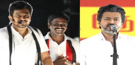 Om Kali Jai Kali TVK is a renegade Udhayanidhi Stalin scathing criticism during the Madhuranthakam campaign