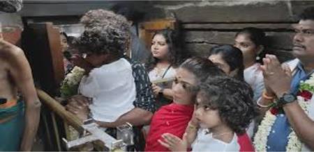 Nayanthara and Vignesh offer darshan of Lord Shiva alive at Palani Murugan Temple